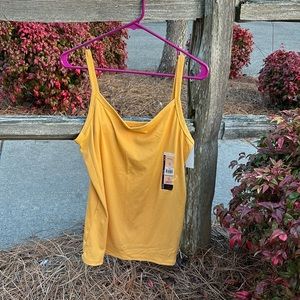 NWT NOBO No Boundaries Stretch Golden Pond Rib Cami Ideal for Layering XXL (19)